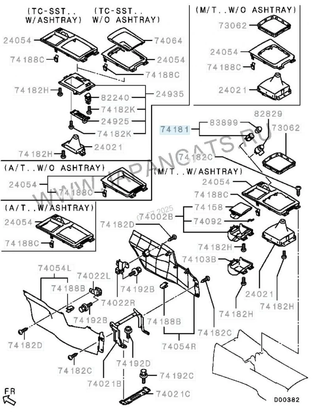Гнездо прикуривателя Mitsubishi Lancer X (2007—2010)