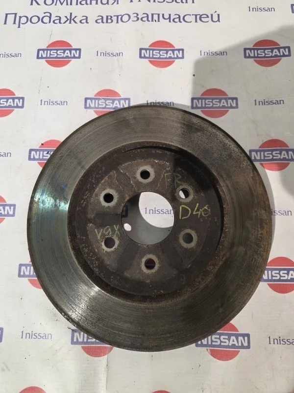 Диск тормозной Nissan Navara 2014 402065X00A D40 V9X, передний правый