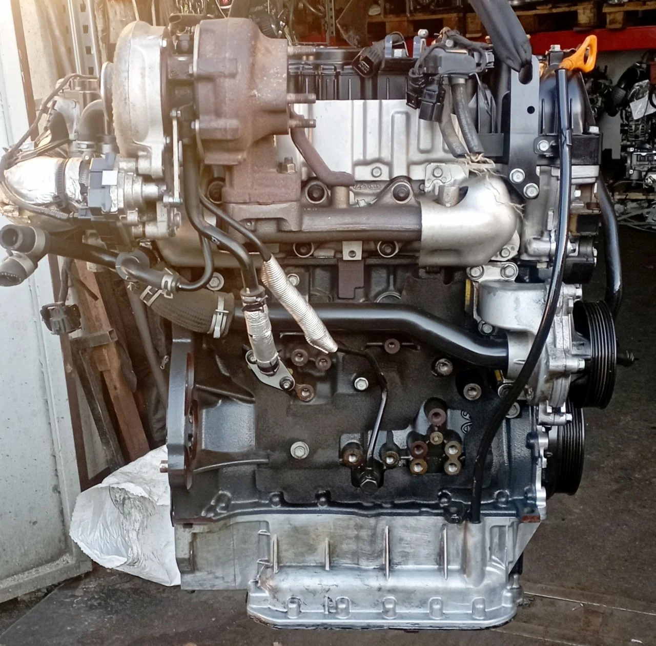 Двигатель D4HB Hyundai Santa FE 4 (TM) 2.2 Дизель