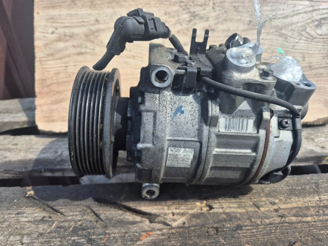 Компрессор кондиционера 3B0820803C Volkswagen Touareg 1 3.2 Бензин