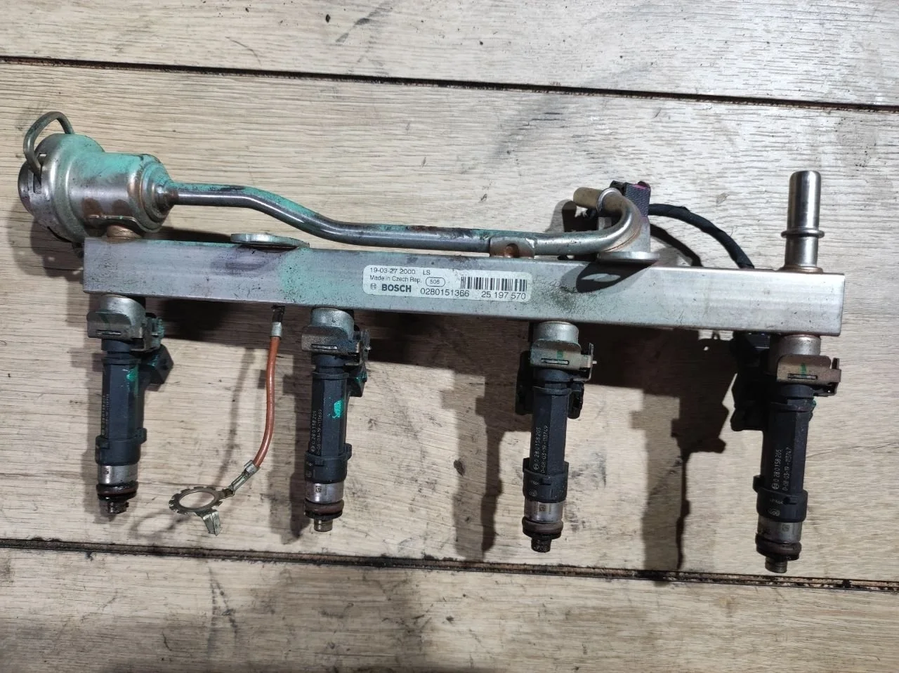 Топливная рампа  0280151366 Opel Astra J 1.4 Бензин