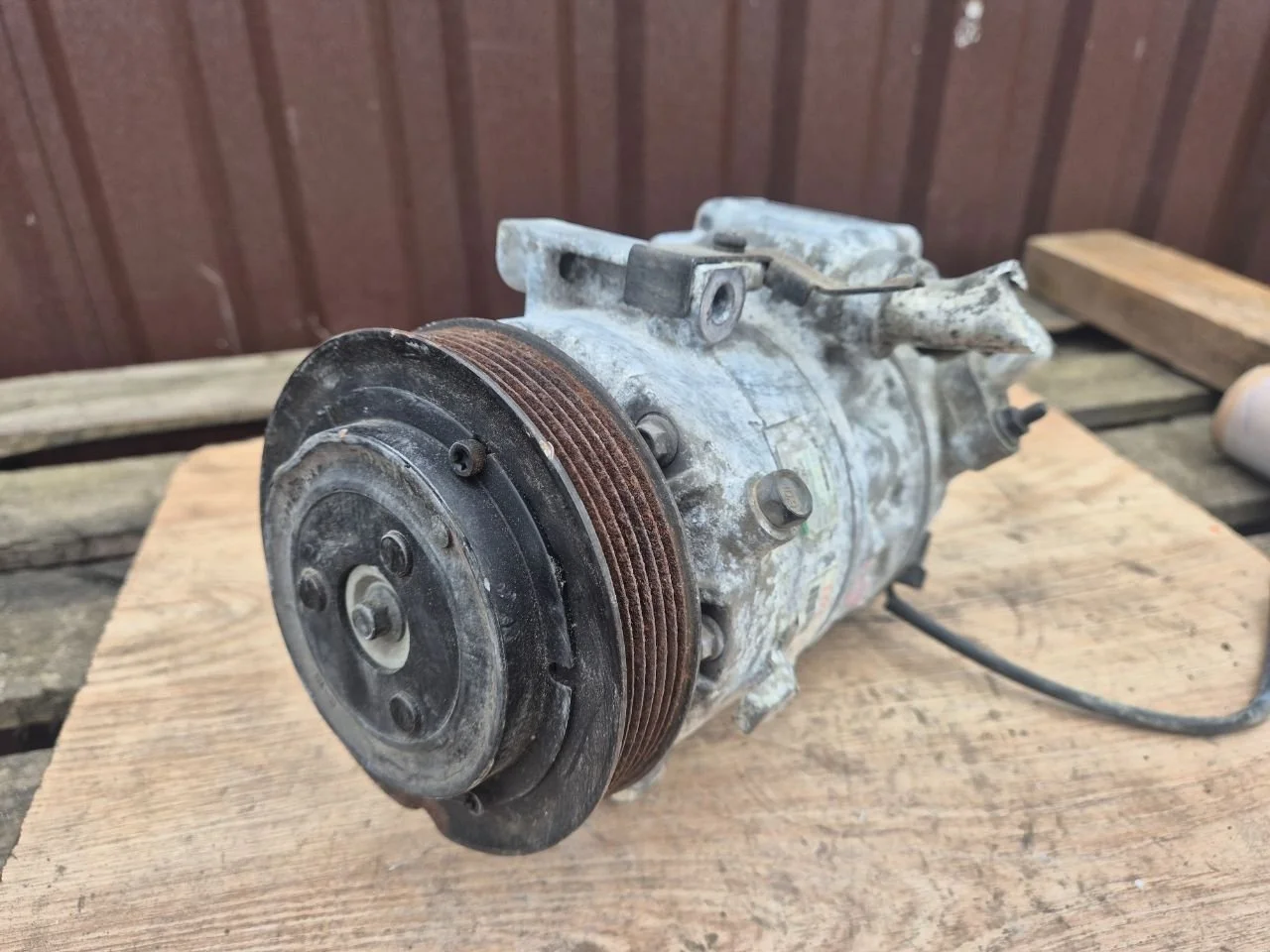 Компрессор кондиционера D4HB Hyundai Santa FE 3 (DM) 2.2 Дизель