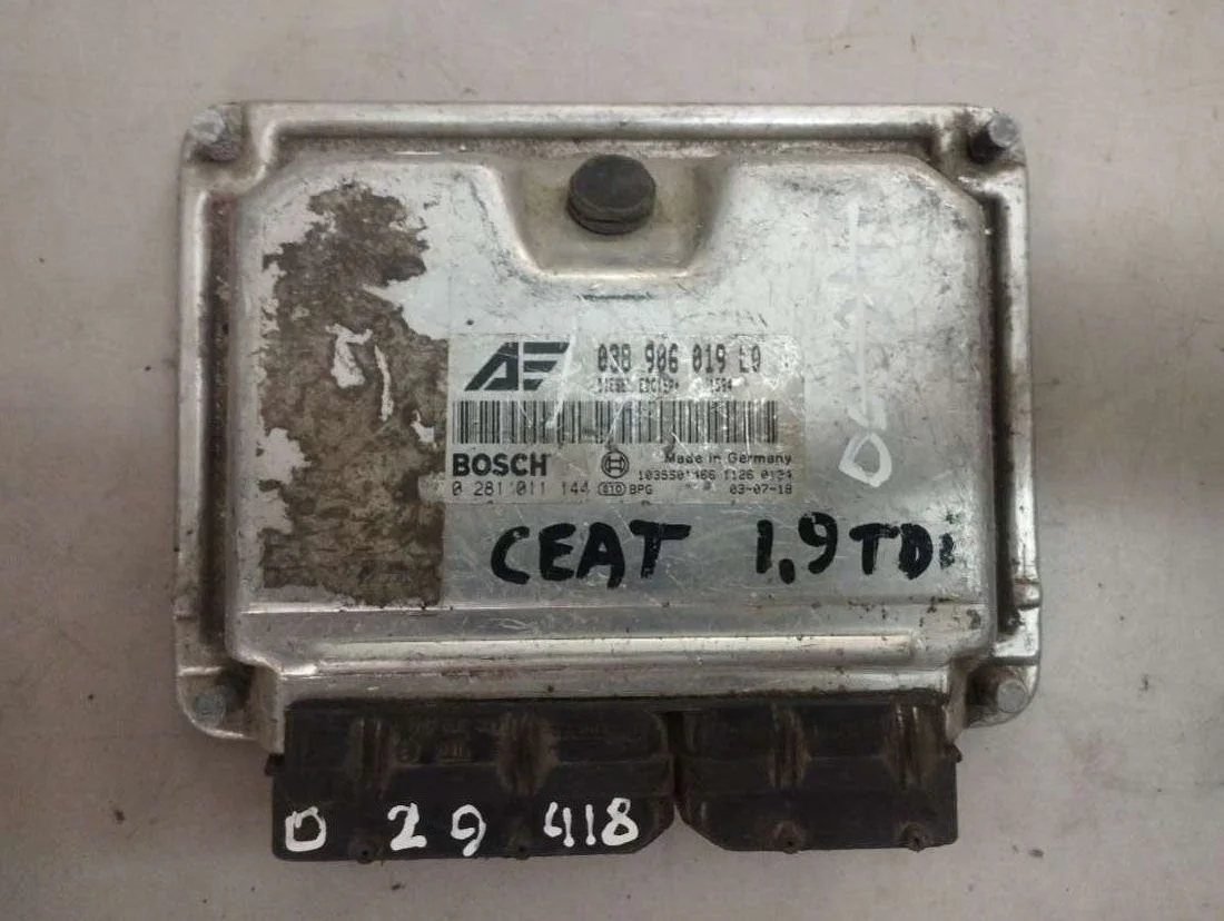 Блок управления двигателем 038906019LQ Volkswagen Sharan 1 restailing 1.9 Дизель