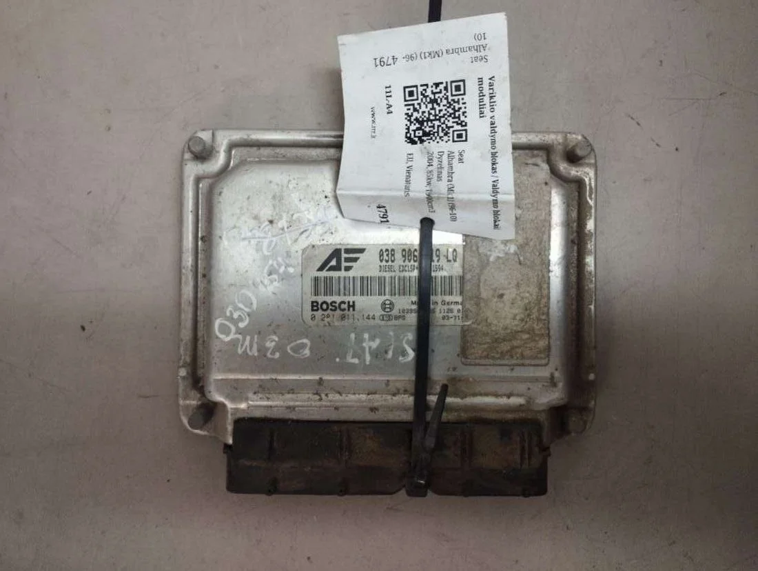 Блок управления двигателем 038906019LQ Volkswagen Sharan 1 restailing 1.9 Дизель