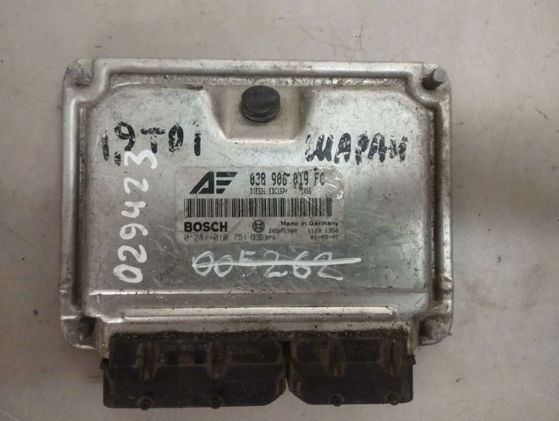 Блок управления двигателем 038906019FC Volkswagen Sharan 1 restailing 1.9 Дизель