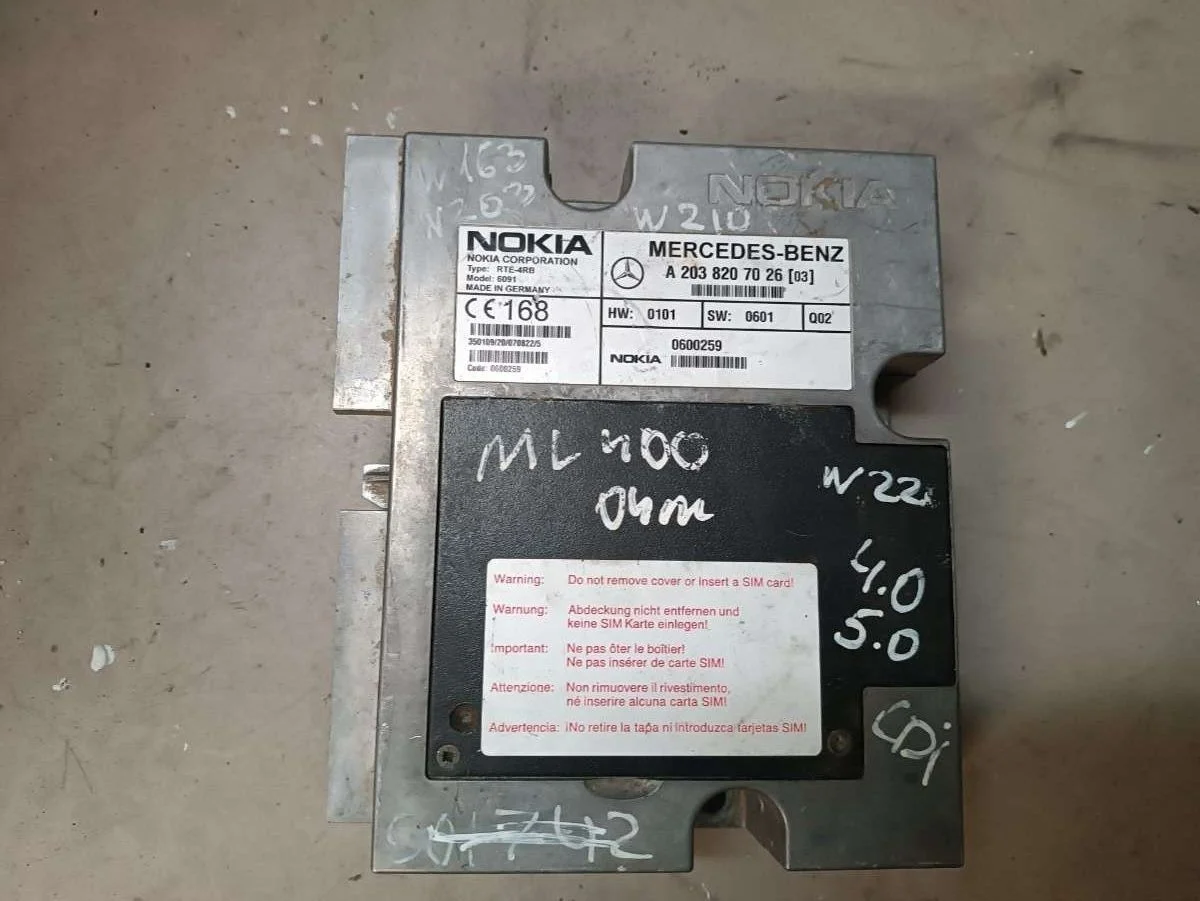 Блок управления телефоном A2038207026 Mercedes-Benz ML W163 0