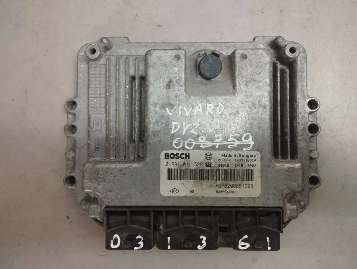 Блок управления двигателем 0281011529 Opel Vivaro A 1.9 Дизель