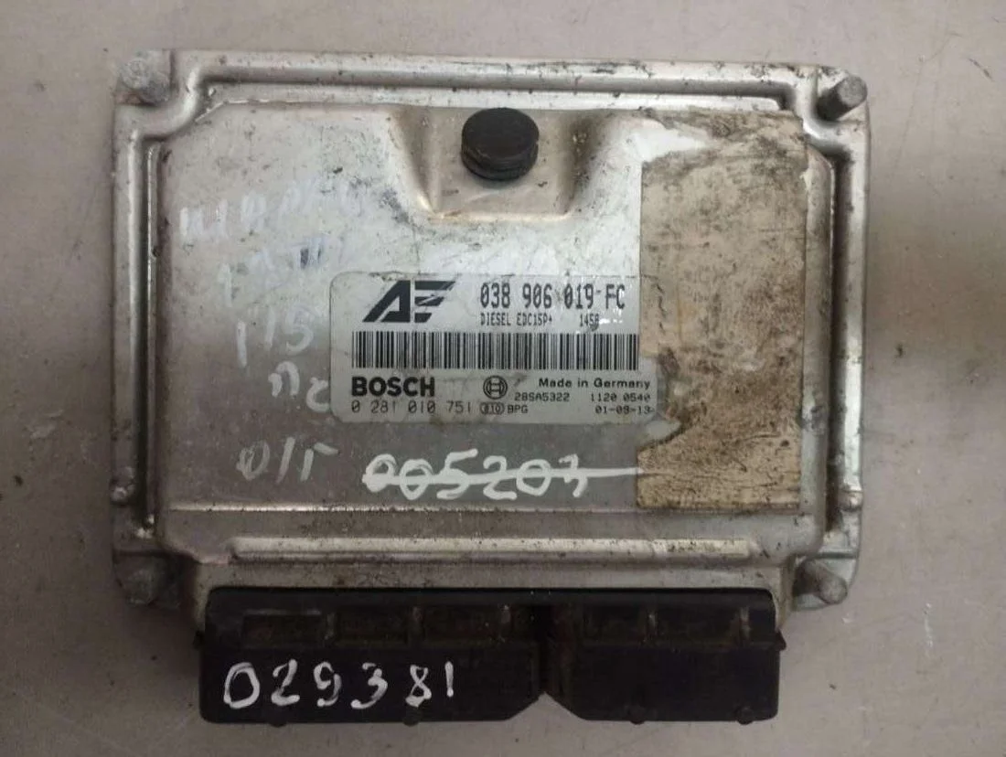 Блок управления двигателем 038906019FC Volkswagen Sharan 1 restailing 1.9 Дизель
