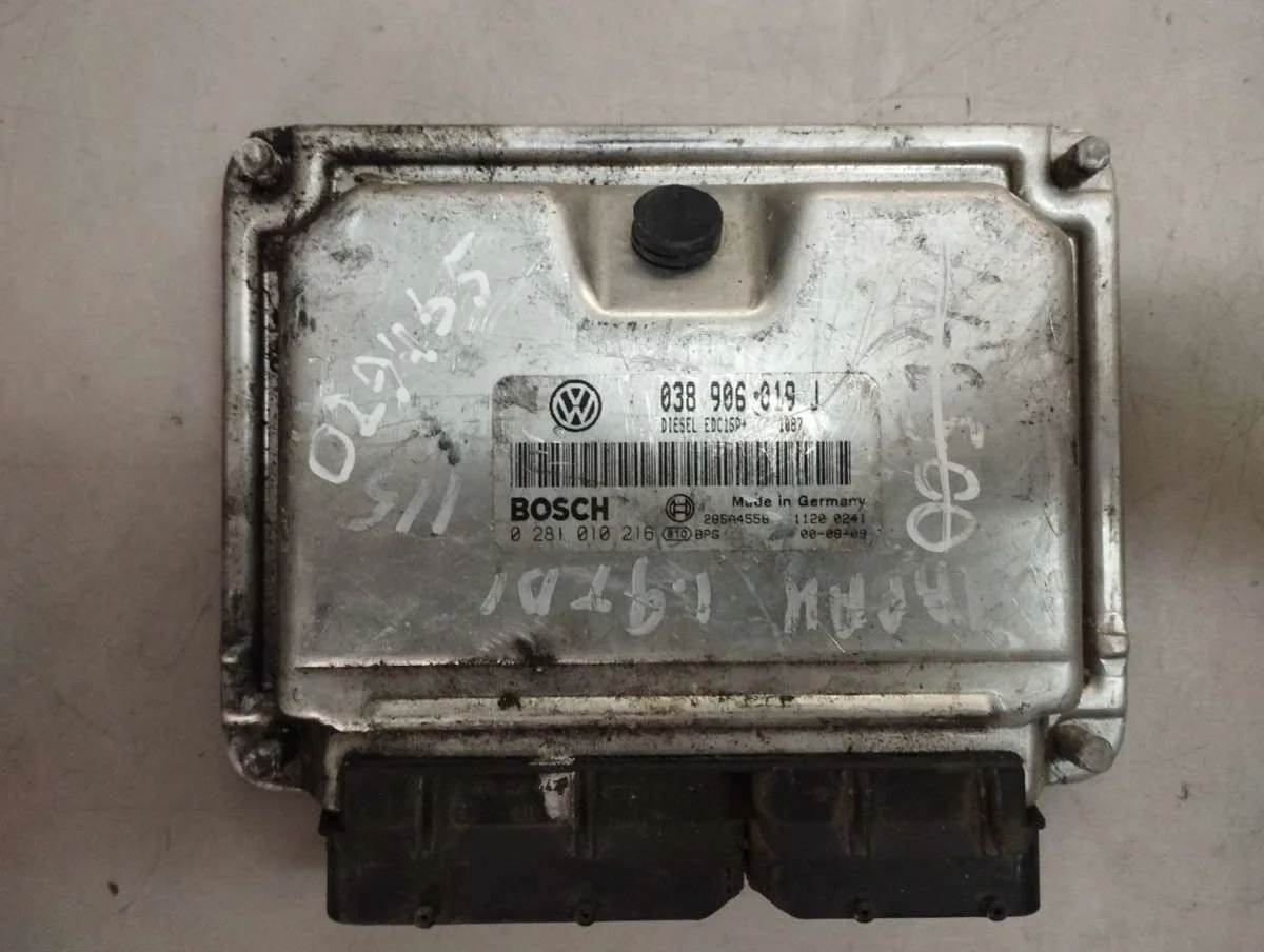 Блок управления двигателем 038906019J Volkswagen Sharan 1 restailing 1.9 Дизель