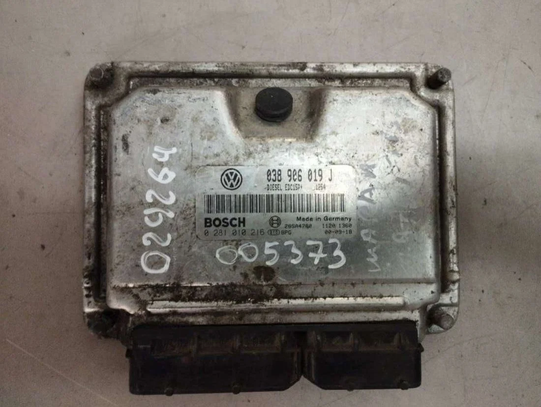 Блок управления двигателем 038906019J Volkswagen Sharan 1 restailing 1.9 Дизель