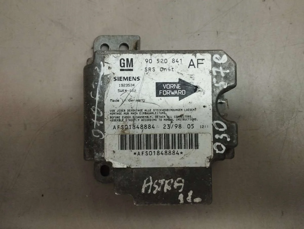 Блок AirBag 90520841 Opel Astra G 1.8 Бензин