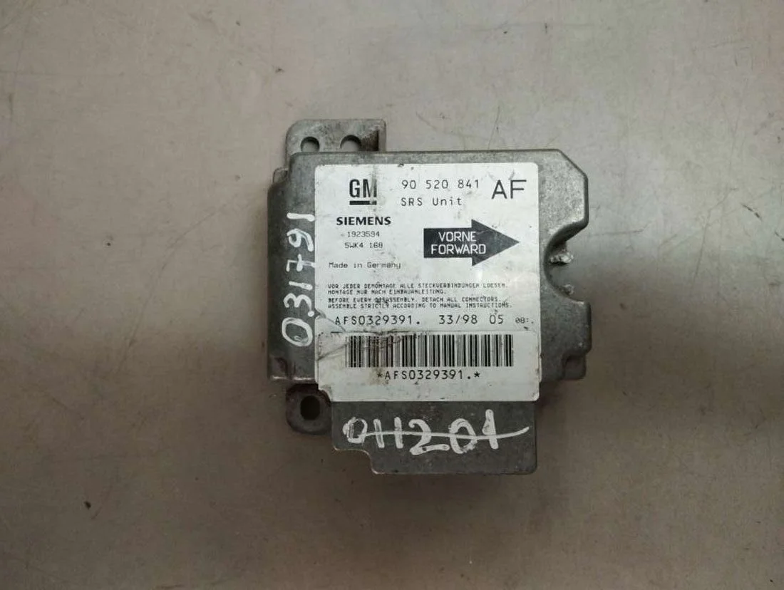 Блок AirBag 90520841 Opel Astra G 1.8 Бензин