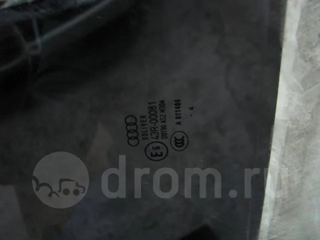 стекло двери Audi A6 (C6 4F) 2004-2011 R R