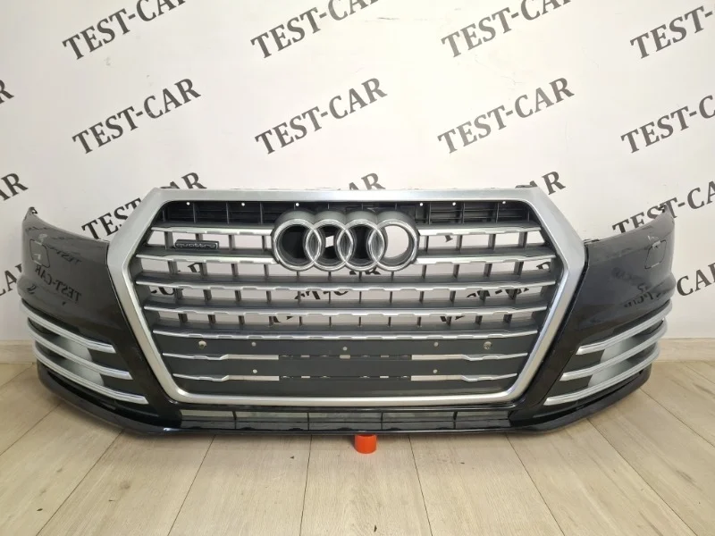 Бампер в сборе решетками Audi Q7 S-line 2015 - 2021 4M