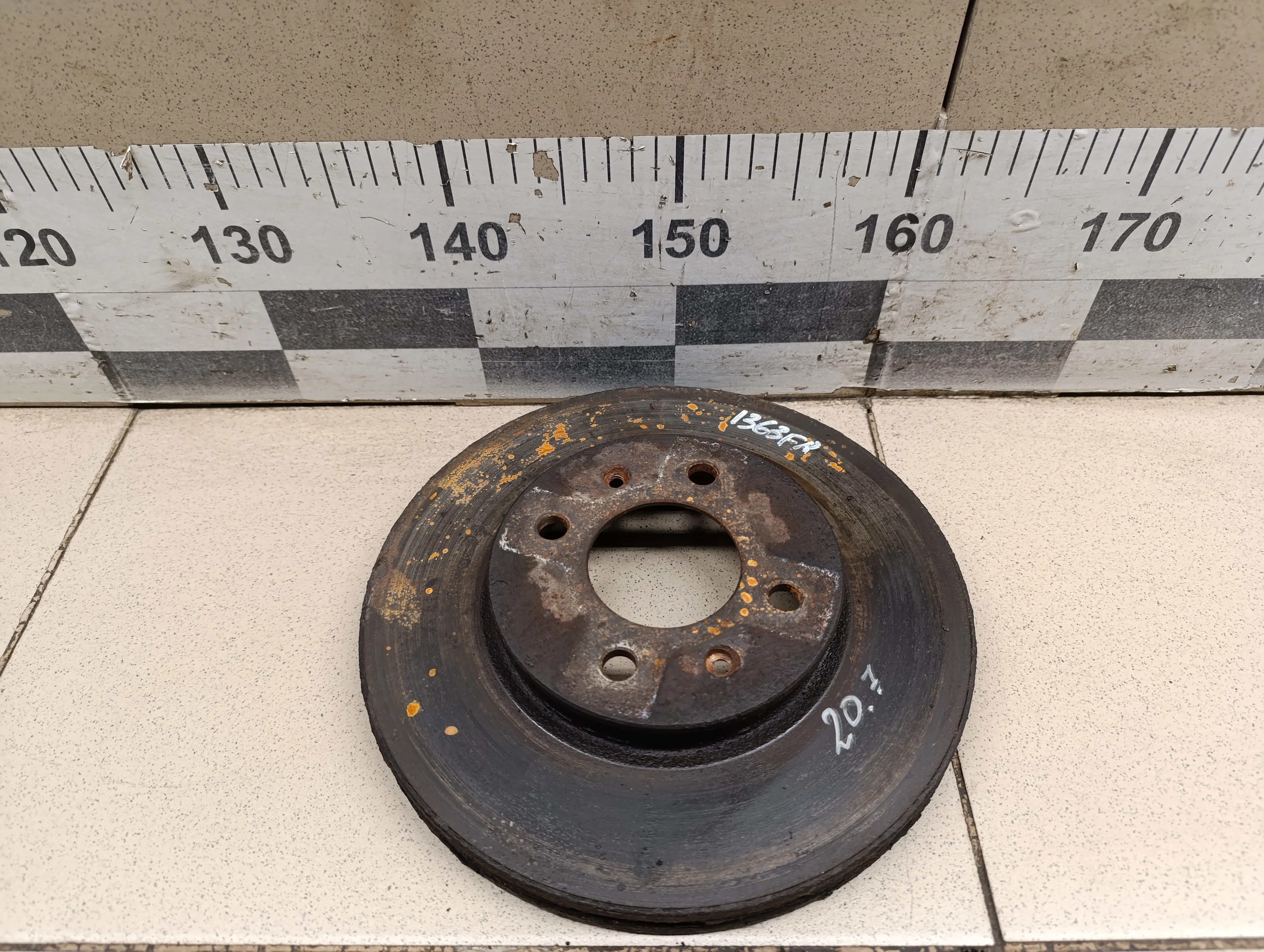 Диск тормозной передний вентилируемый Solaris 2010-2017