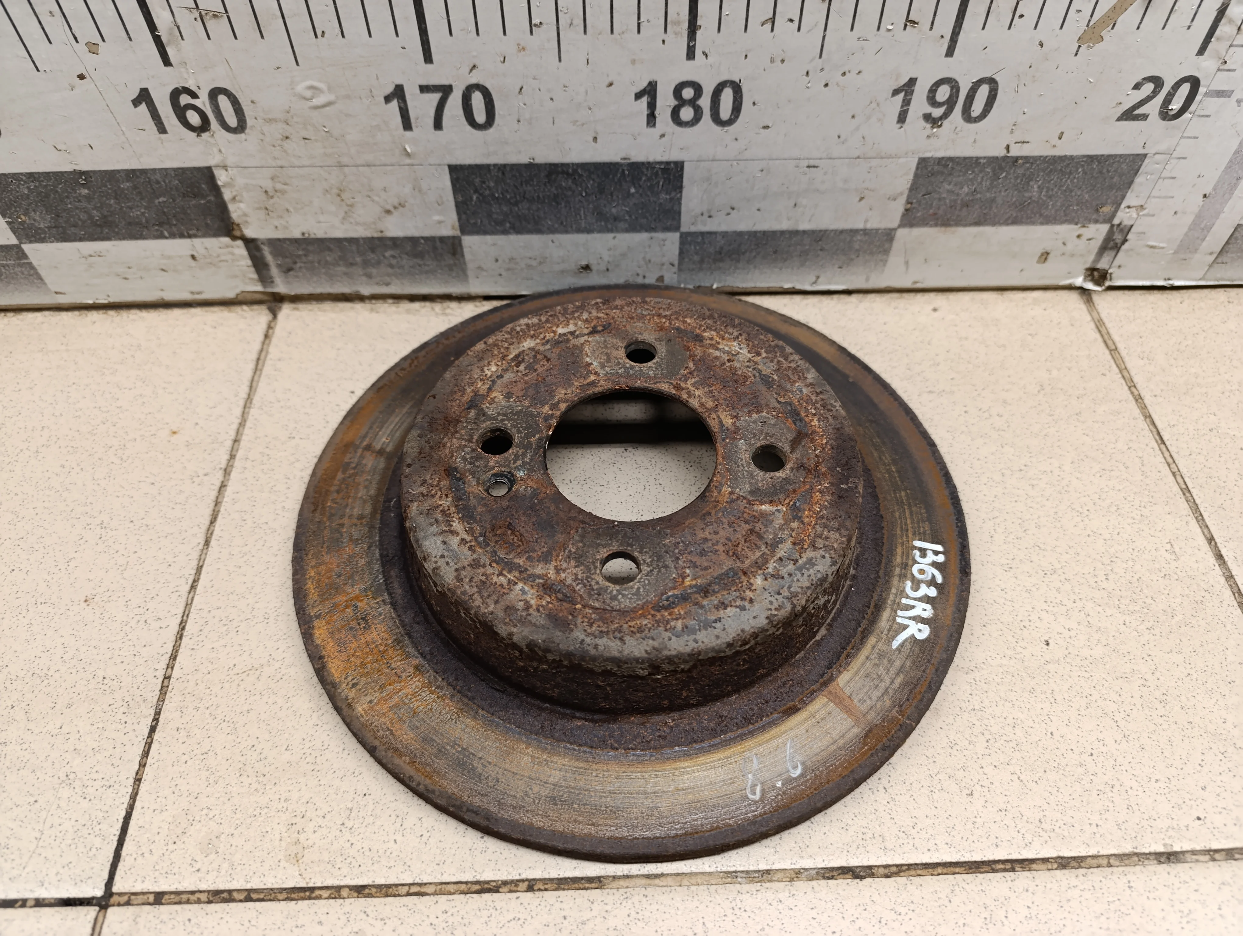 Диск тормозной задний Solaris 2010-2017