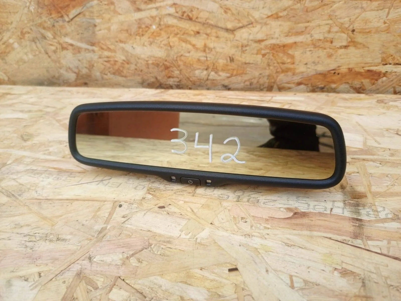 Зеркало салонное Mitsubishi Pajero 4 Оригинал с кнопкой с автозатемнением