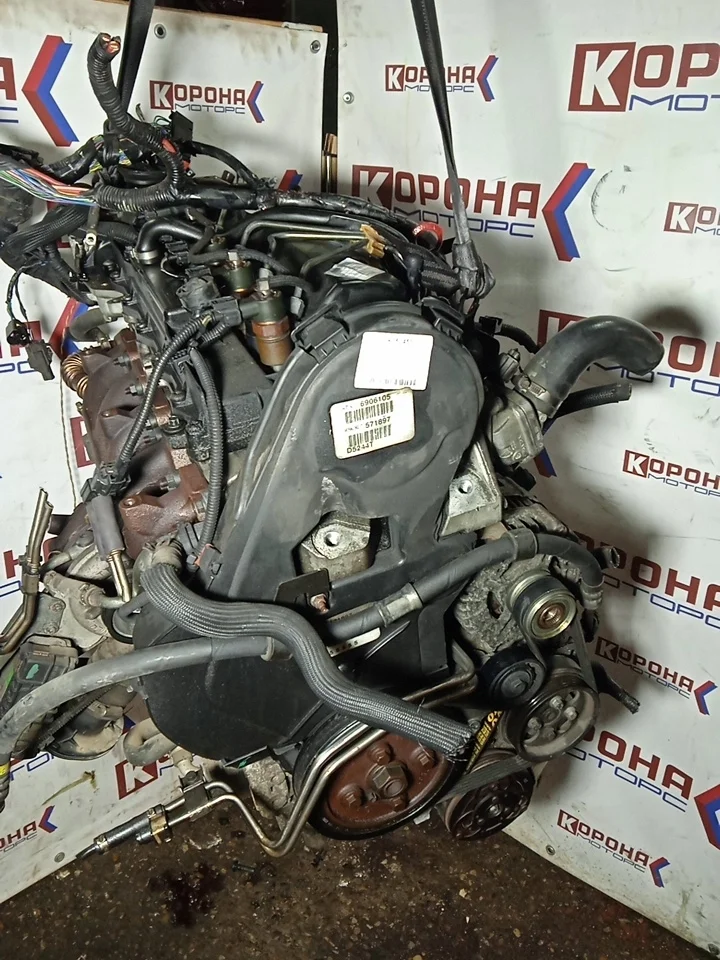 Двигатель в сборе 2,5D D5244T5 Б/У Контрактный в сборе с навеской D5244T5