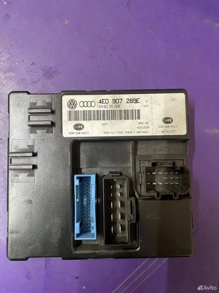 Блок комфорта audi a8 d3 4e0907289e 4e0910289e