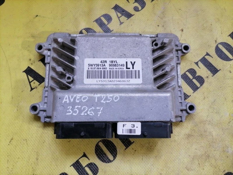 Блок управления двигателем CHEVROLET AVEO T250 2005-2011 2008 96983149 СЕДАН 1.2 B12D1 84 Л/С