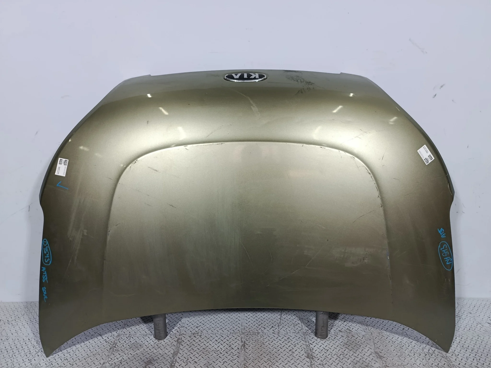 КАПОТ KIA SOUL 664002K000  зеленый DY543