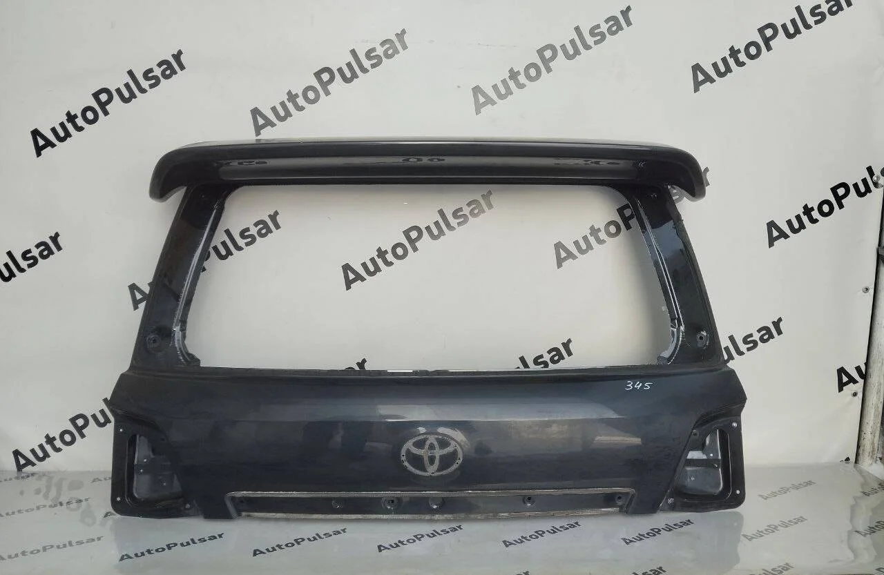 Крышка багажника Toyota Land Cruiser 200 верхняя 2008-2011гг. Цвет 202 со спойлером