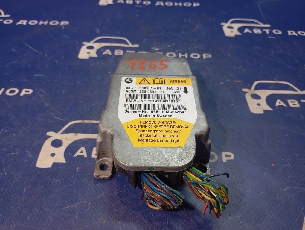 блок управления airbag BMW 5-Series E60 N52B25 - 65776975686