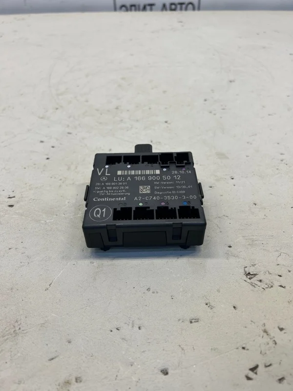 Блок комфорта двери Mercedes GL 2014 A1669005012 X166 4.7, передний левый