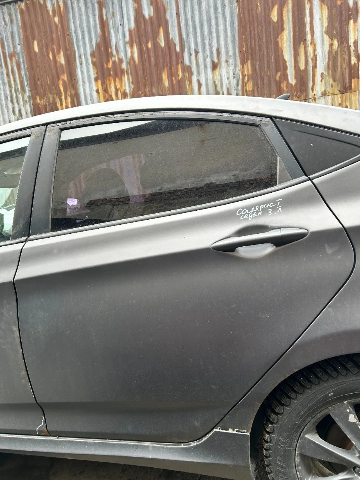 Дверь задняя левая hyundai solaris 1