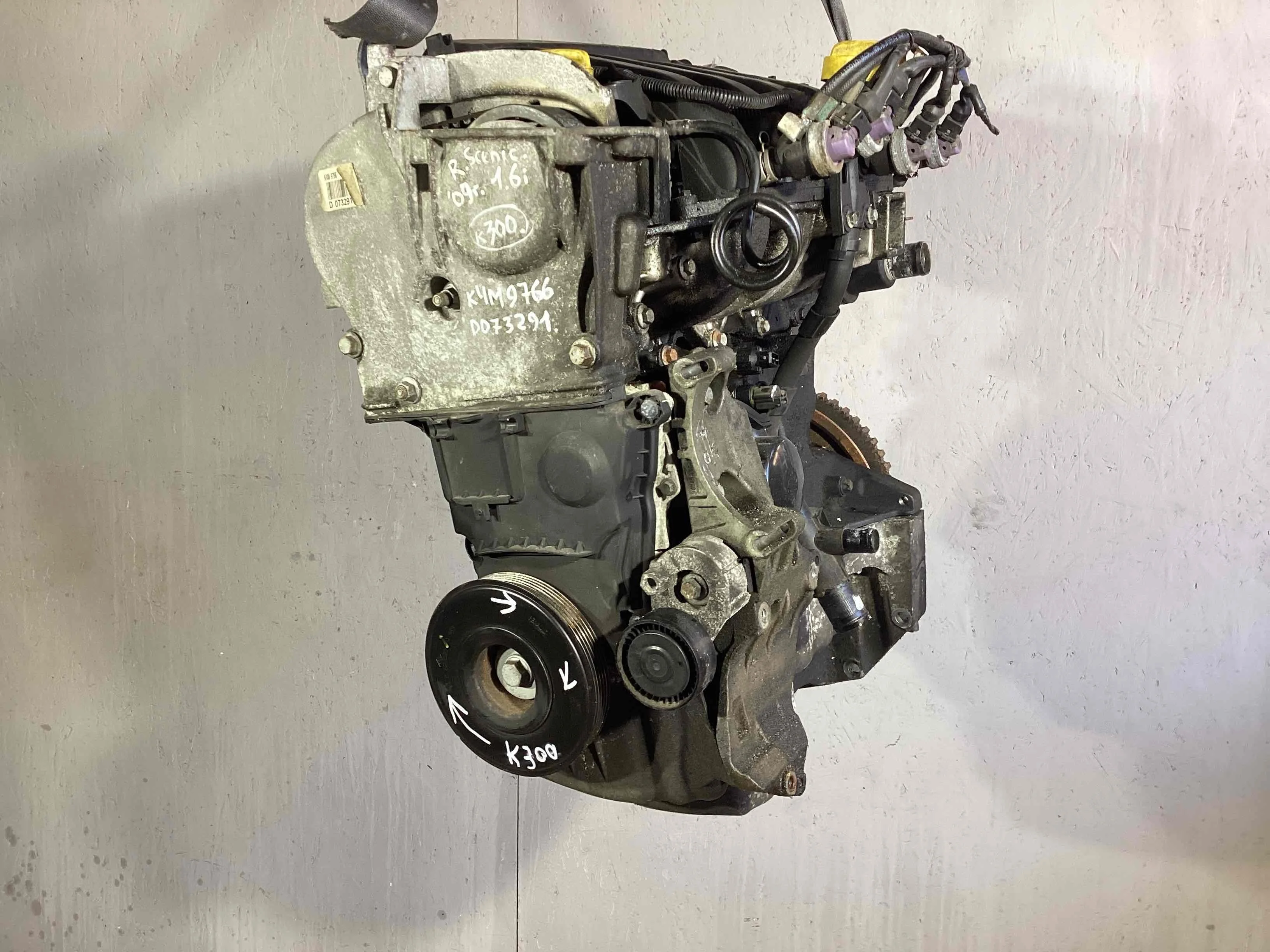 Двигатель Renault Scenic Scenic II (JM) 2006-2009 рестайлинг 2009 1,6 i Бензин МКПП 6ст. Минивэн.