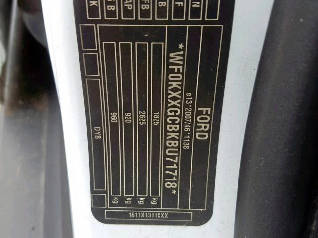 Продажа Ford Focus 1.6 (125Hp) (PNDA) FWD MT по запчастям