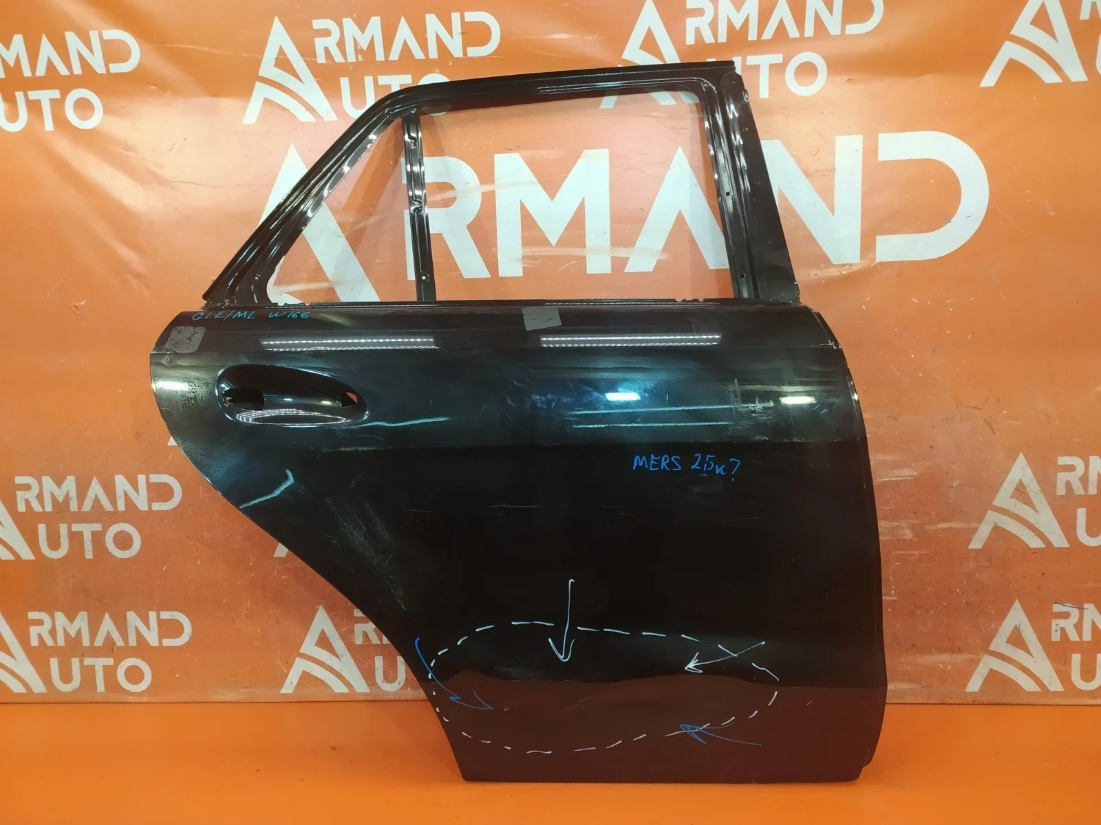 Дверь Mercedes M ML GLE-Class 2011-2018 A1667300205 W166, задняя правая
