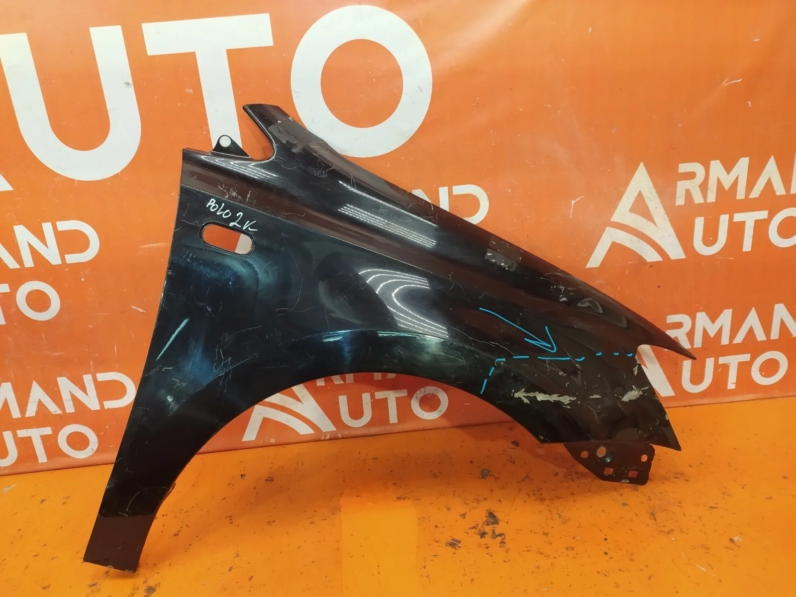 Крыло Volkswagen Polo 2009-2020 6RU821106C 5, переднее правое