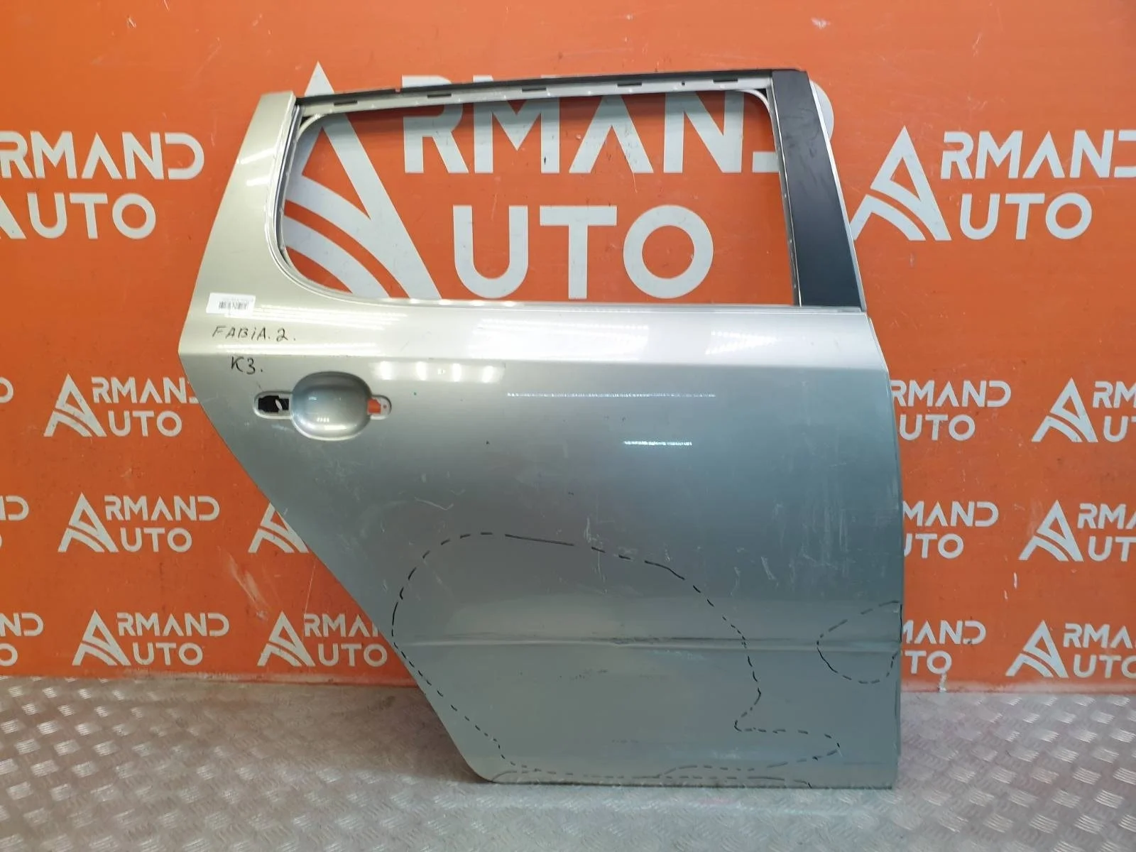 Дверь SKODA Fabia 2007-2014 5J6833056 2 5J, задняя правая