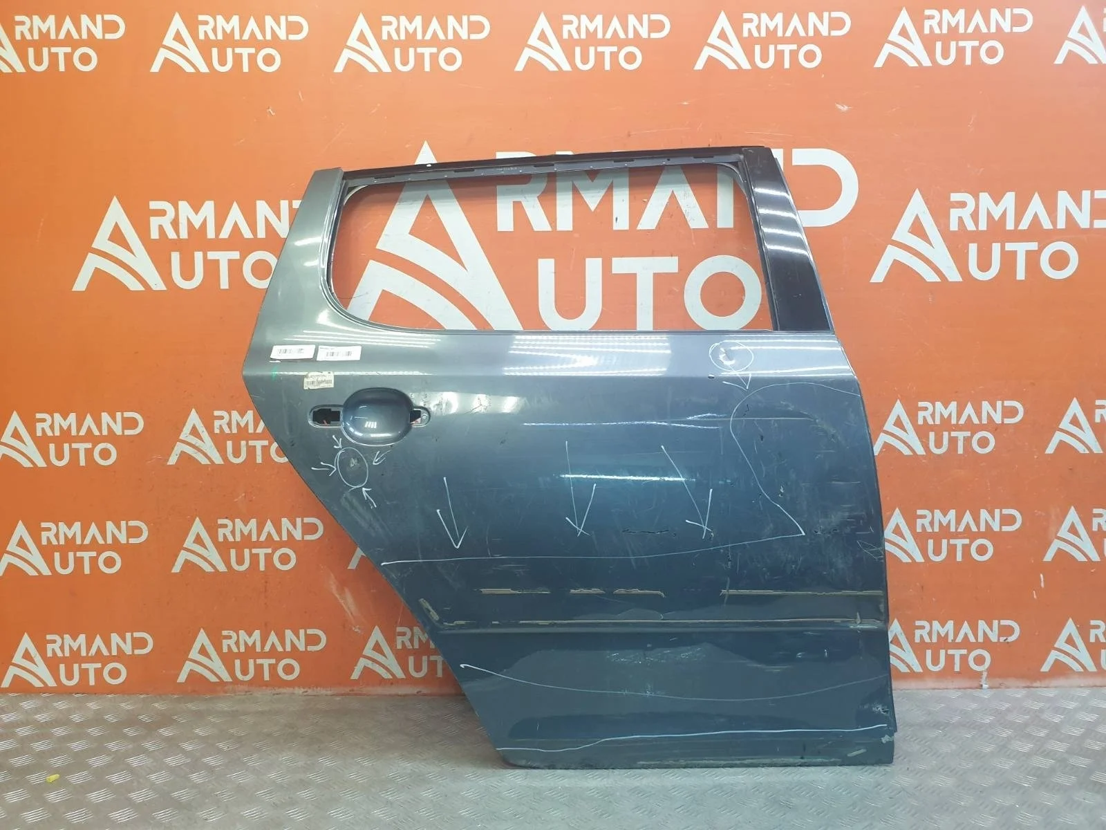 Дверь SKODA Fabia 2007-2014 5J6833056 2 5J, задняя правая