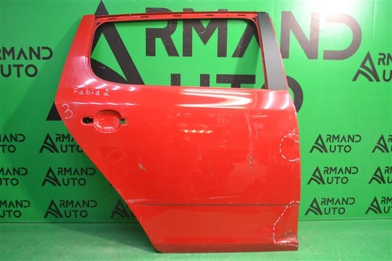 Дверь SKODA FABIA 2007-2014 5J6833056 2 5J, задняя правая