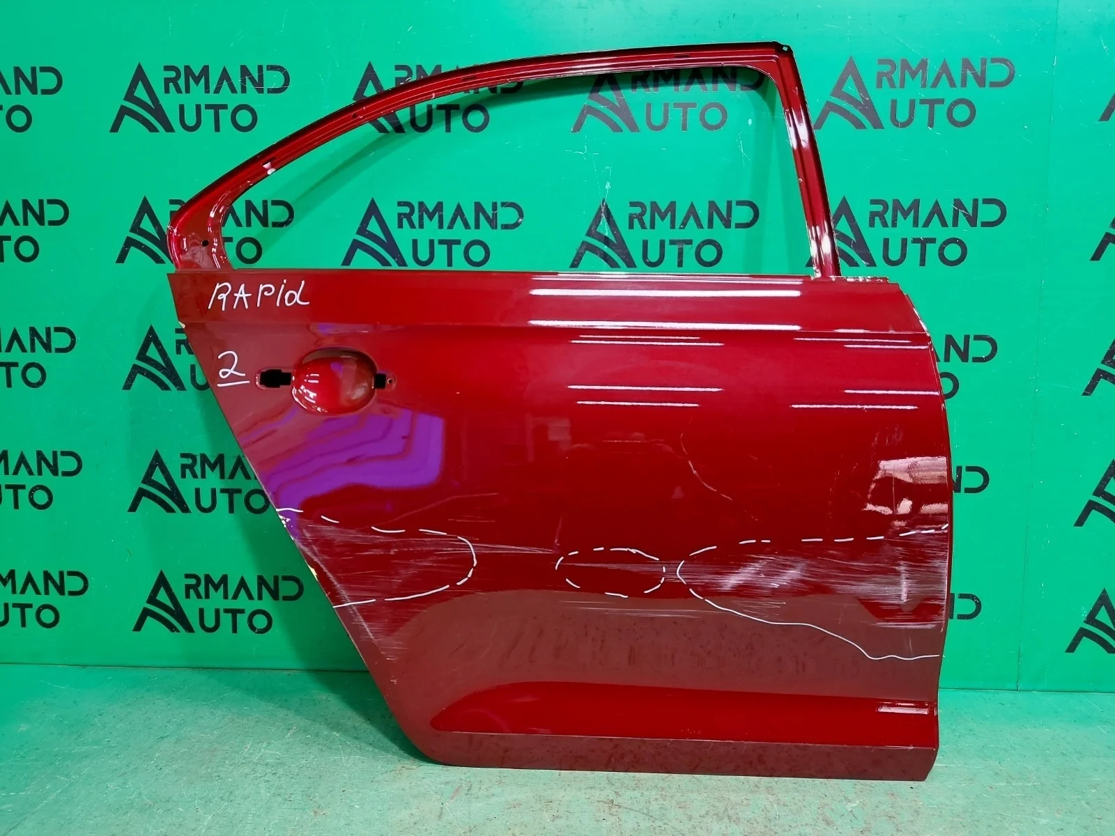 Дверь SKODA RAPID 2014-2020 60U833052 1, задняя правая
