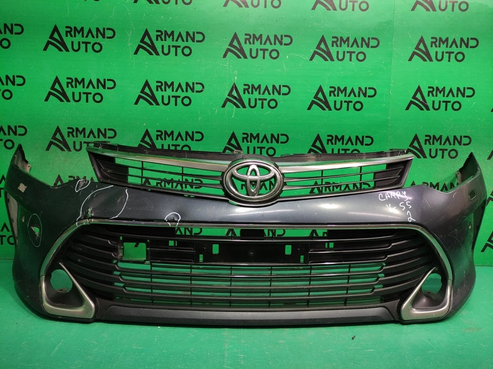 Бампер TOYOTA CAMRY 2014-2017 521190X911 7 XV50, передний
