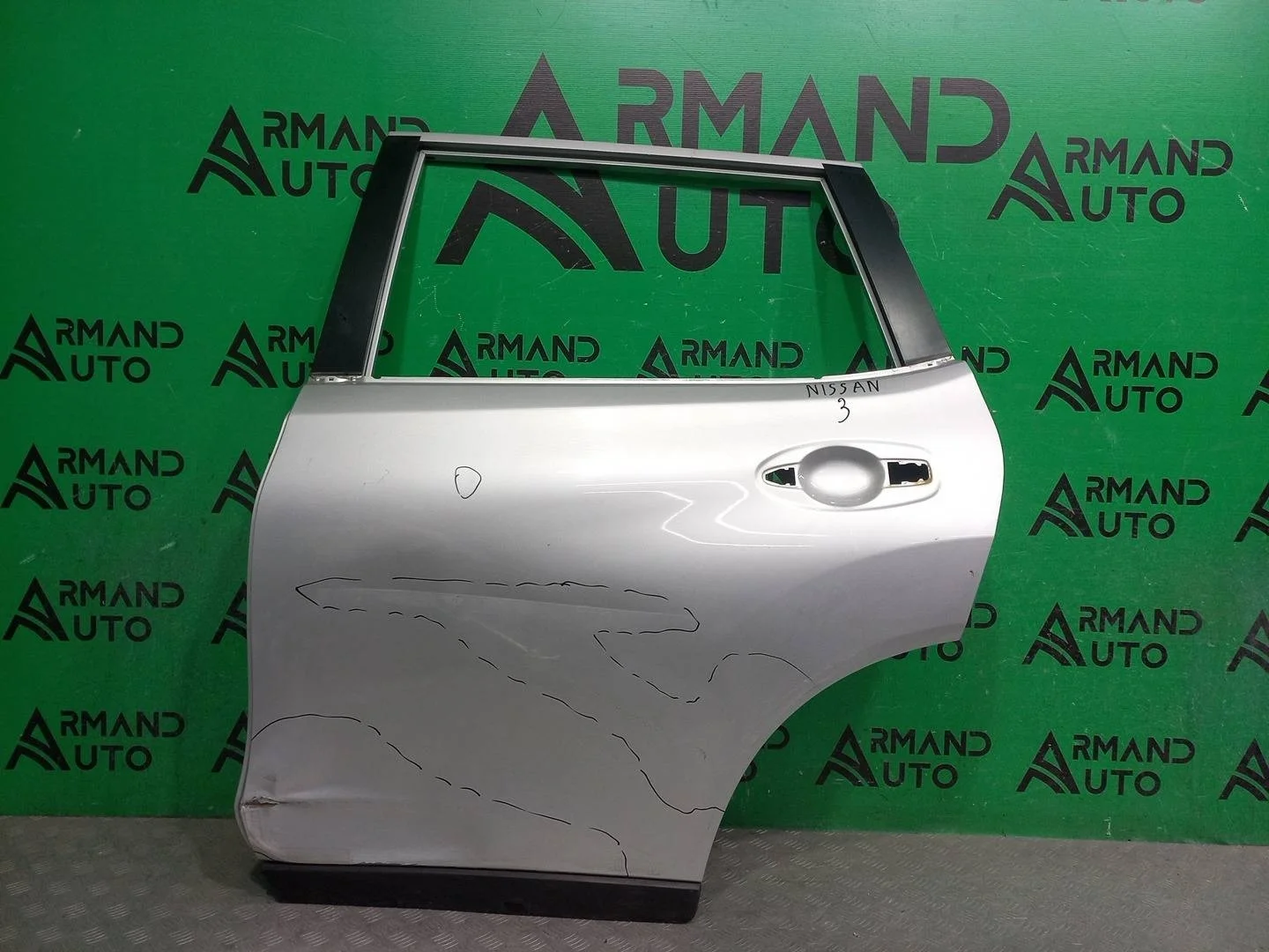 Дверь Nissan X-Trail 2013-2022 H210A4CBMA 3 T32, задняя левая