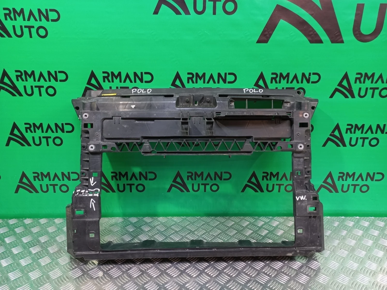 Панель передняя (суппорт радиатора) Volkswagen Polo 2009-2020 6RU805588F 5