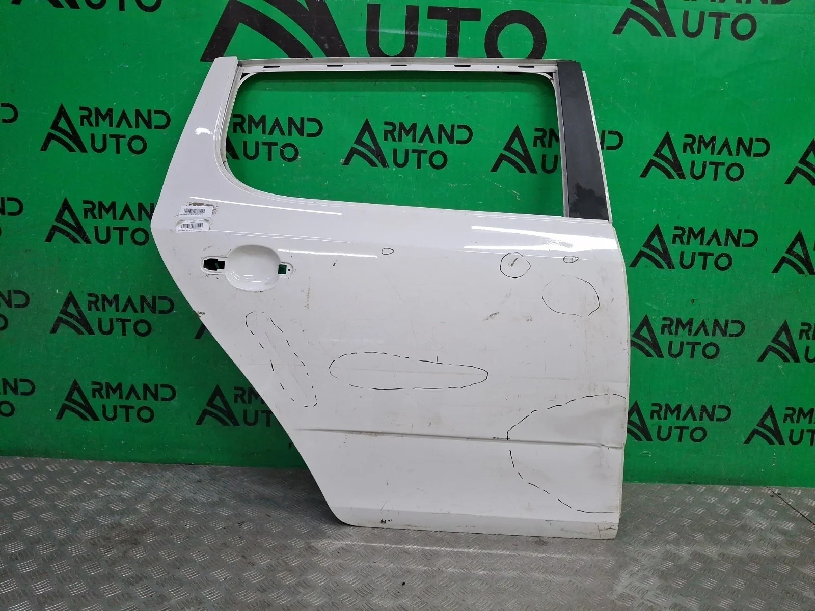 Дверь Skoda Fabia 2007-2014 5J6833056 2 5J, задняя правая