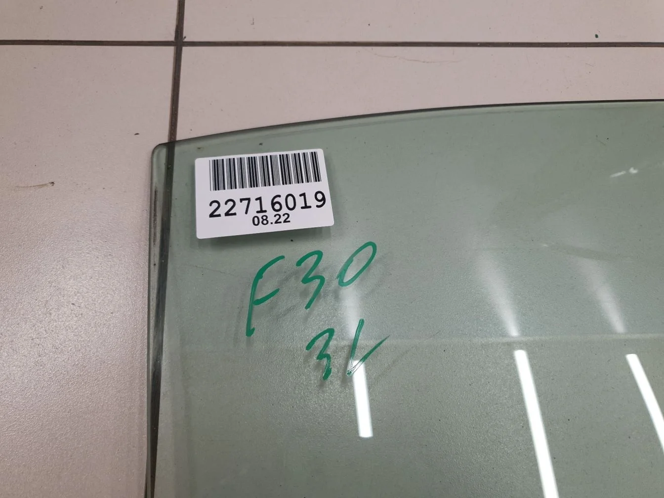 Стекло двери задней правой для BMW 3 F30 2011-2018