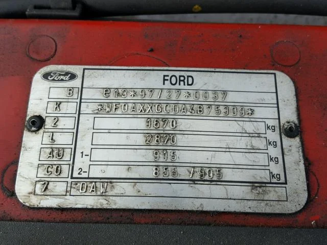 Продажа Ford Focus 2.0 (145Hp) (AODA) FWD AT по запчастям