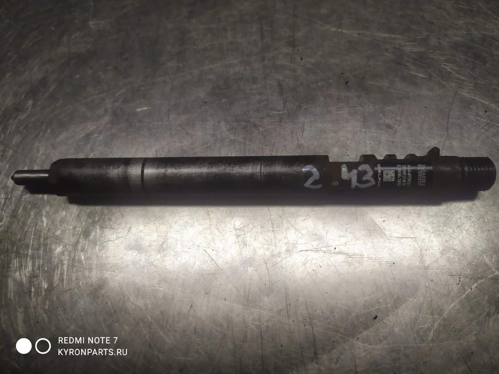 Форсунка delphi евро3 d20dt Ssangyong Kyron