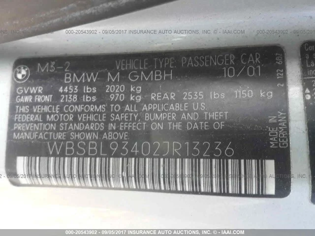 Продажа BMW M3 3.2 (343Hp) (S54B32) RWD MT по запчастям