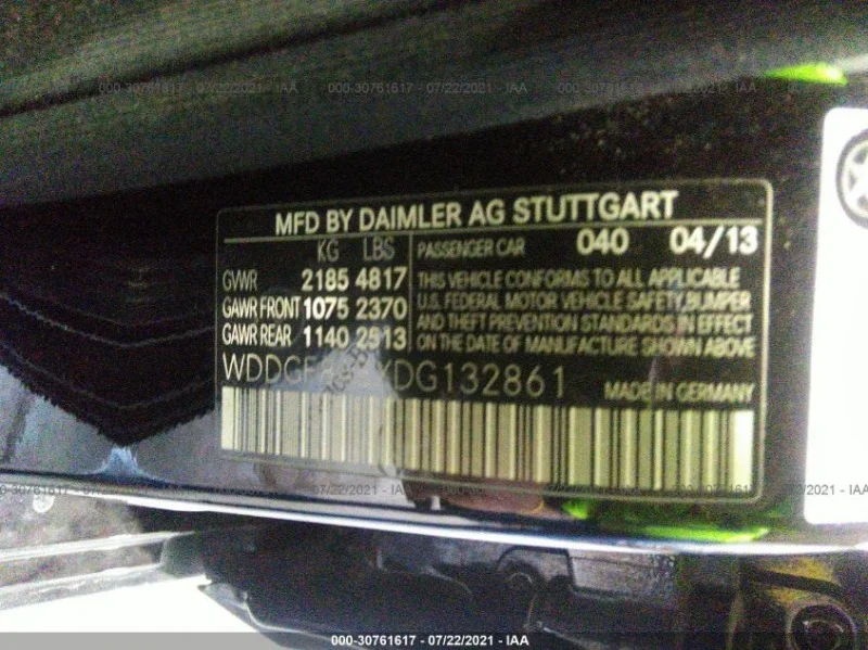 Продажа Mercedes-Benz C class 3.5 (250Hp) (276.957) 4WD AT по запчастям