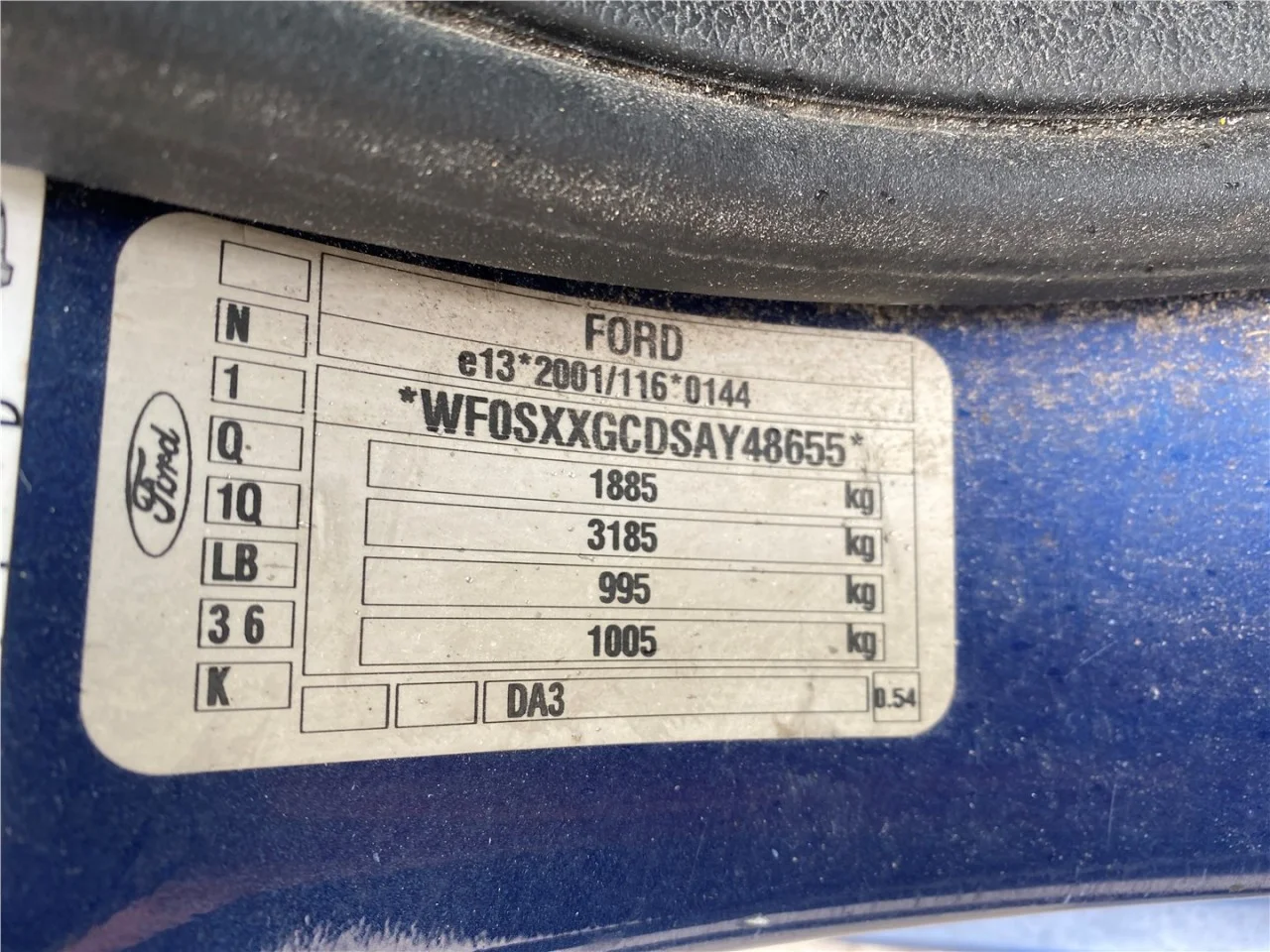 Продажа Ford Focus 1.6D (109Hp) (G8DF) FWD MT по запчастям