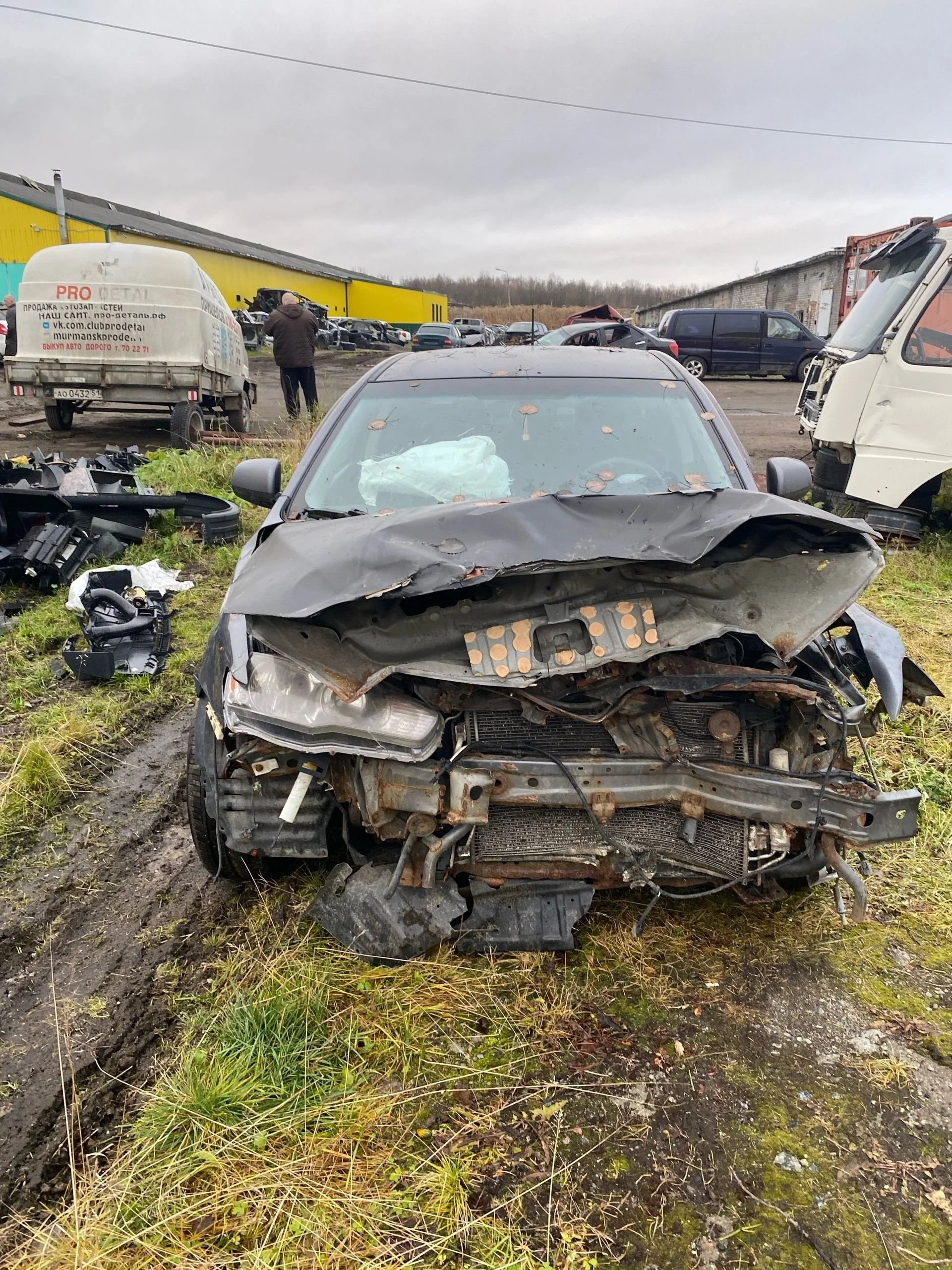 Заглушка ПТФ передняя левая Mitsubishi Lancer 10 Седан CY 2007-2011