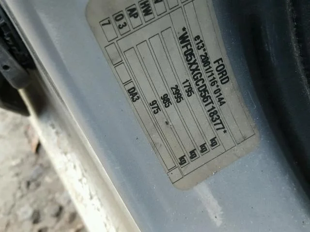 Продажа Ford Focus 1.8 (125Hp) (QQDA) FWD MT по запчастям