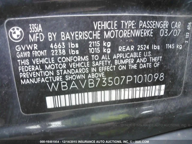 Продажа BMW 3er 3.0 (306Hp) (N54B30) RWD AT по запчастям